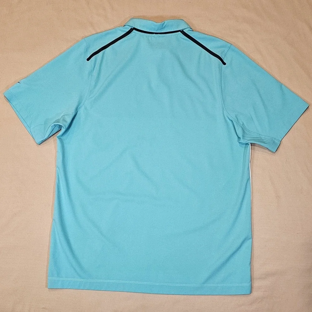Nike Golf Polo‎ Shirt Mens XL Tour Performance Perforated Colorblock Stretch